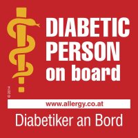 Notfall-Aufkleber für Diabetiker